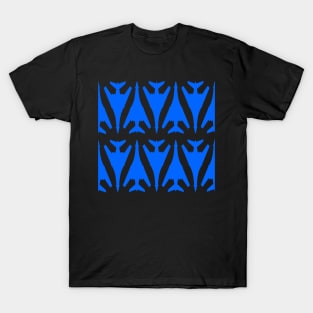 Rockwell B-1 Lancer - Blue & Black Pattern Design T-Shirt